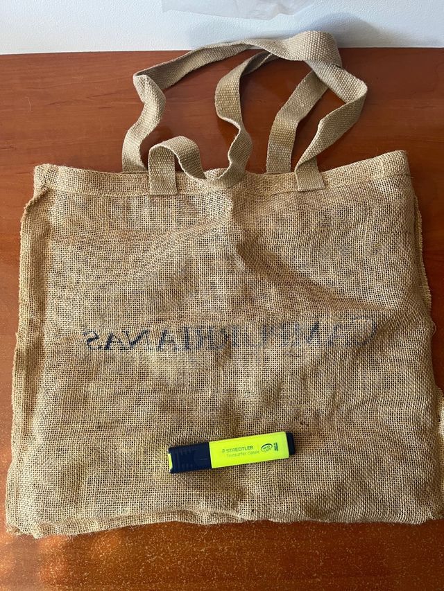 Bolsa de tela de yute