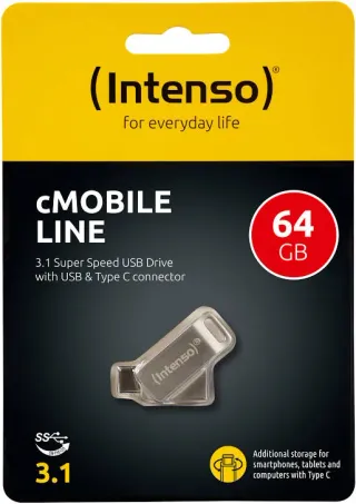 Pen Drive Intenso cMobile 64GB USB 3.1/C