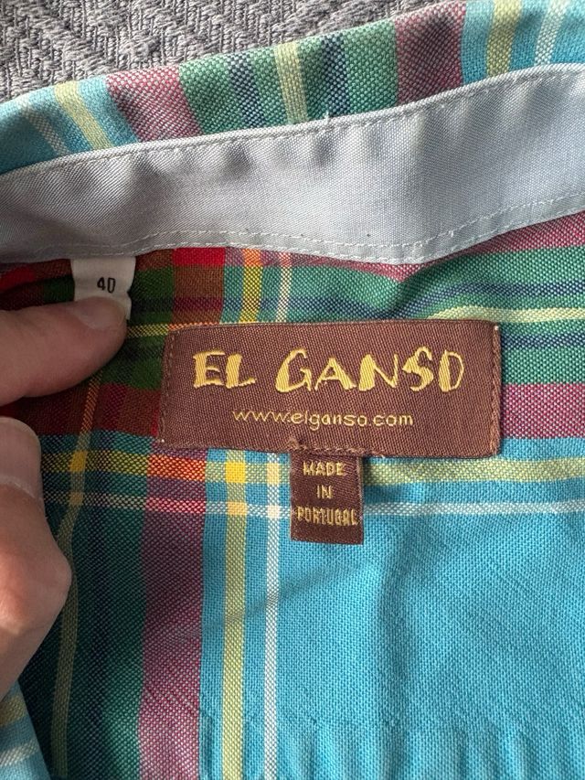 Camisa El Ganso cuadros azul multicolor