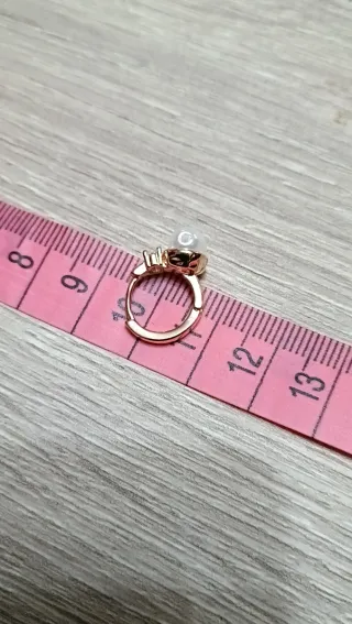 Pendientes perla y circonita dorados