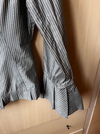 Camisa Adolfo Dominguez Raya Gris/Blanca