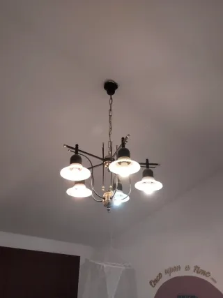Lámpara colgante de 5 luces