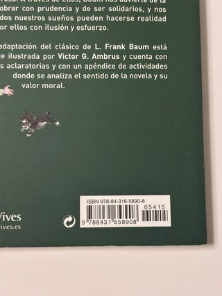 Libro El Mago De Oz Español Cucaña