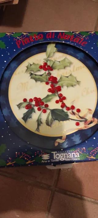 Piatto Tognana Natale Porcellana