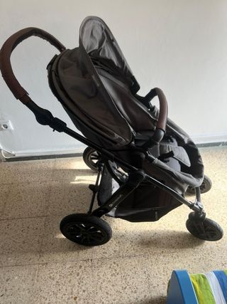 Carrito de bebé 3 piezas gris