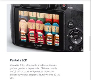 camara Sony con objetivo variable