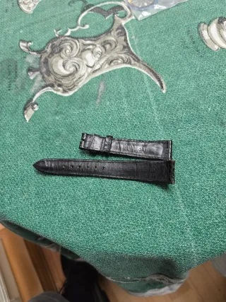 Correa Rolex Negra Cocodrilo