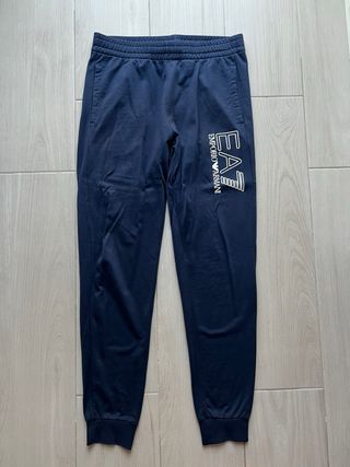 Conjunto Deportivo EA Emporio Armani Gris y Azul.