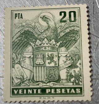 Sello 20 Pesetas España Águila