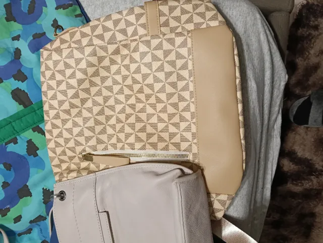 Zainetto e Borsa Beige/Grigio