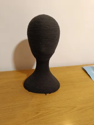 Cabeza para pelucas/sombreros negra