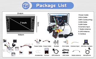 Autoradio schermo 7", 2G+64G Android15 -Nuovo