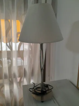 Lámpara de mesa acero inoxidable