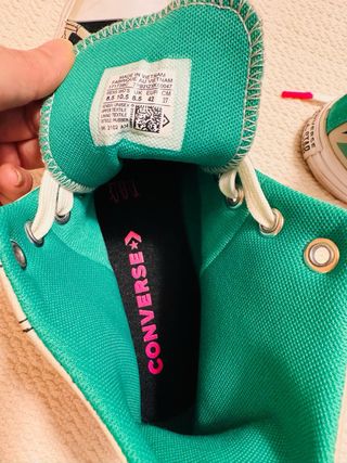 Botas Converse All Star Negras y Verdes