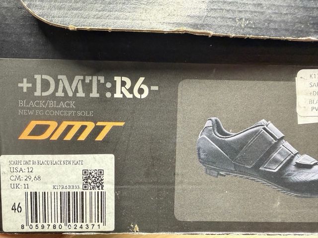 Sapatilhas de Estrada DMT Preto Tamanho 46