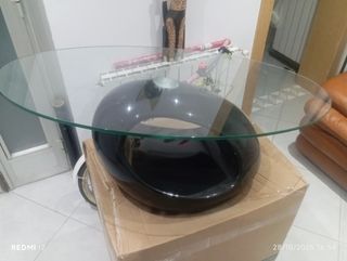 Mesa comedor cristal moderna