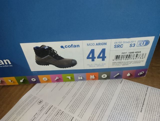 Botas de seguridad “Cofan” sin estrenar talla 44