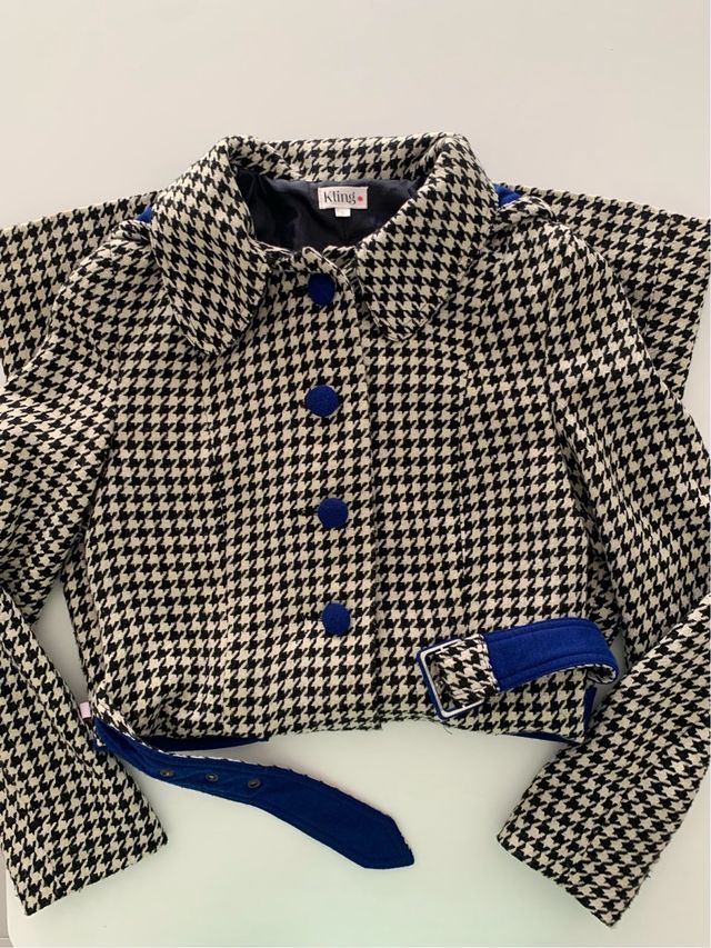 Abrigo Kling Pata de Gallo Retro