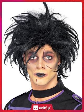 Peluca Psicópata Negra Halloween Smiffys