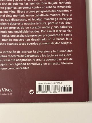 Libro Don Quijote Español Cucaña