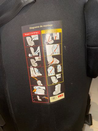 Silla de coche negra