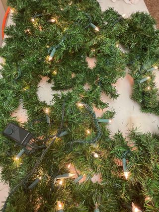 Tira Luces navidad con verde