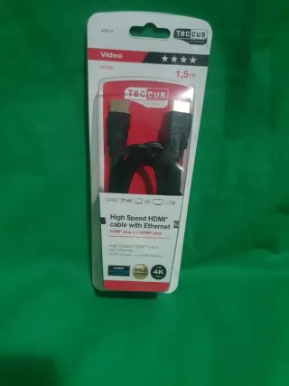 Cable HDMI Teccus 1.5m Alta Velocidad Ethernet