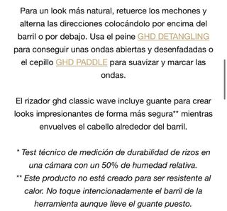 Rizador GHD Curve Classic Wave Negro