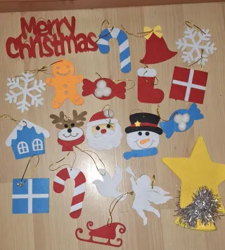 Árbol de Navidad fieltro decorado