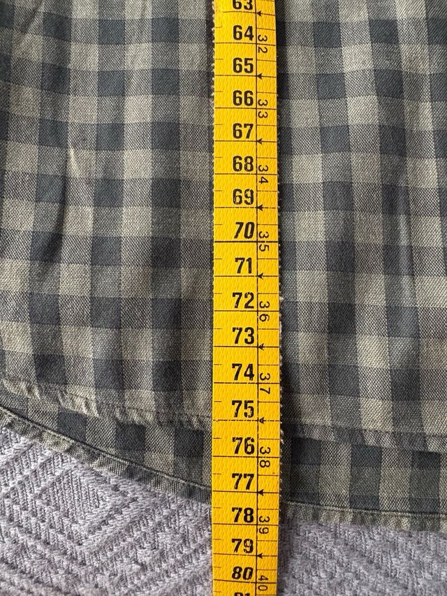 Camisa cuadros verde Massimo Dutti