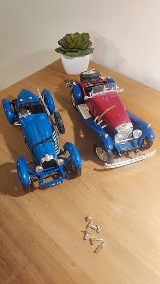 Set 2 Modellini Auto d'Epoca Burago