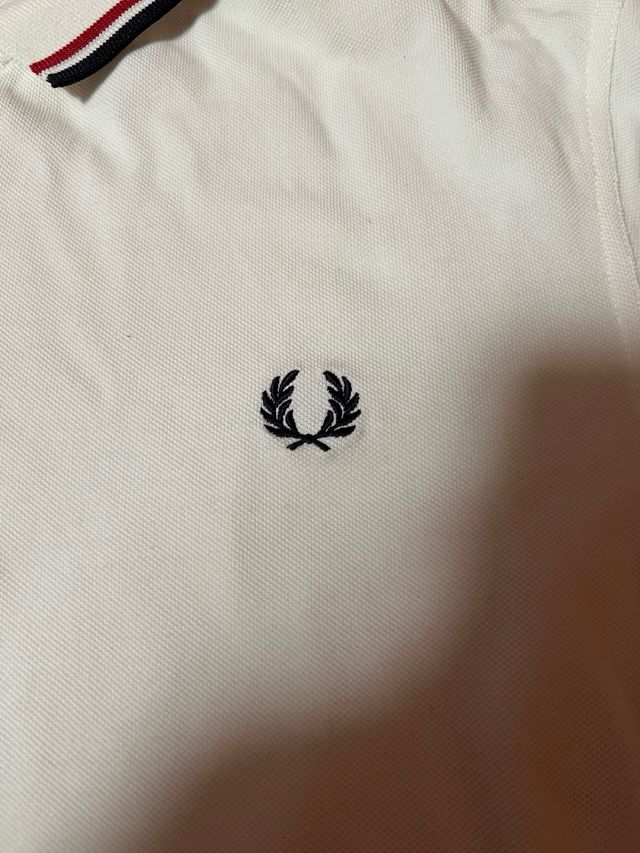 Polo Fred Perry Blanco