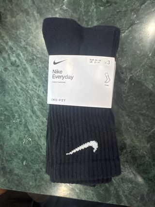 Calcetines Nike Everyday Crew Negro x3