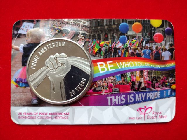 Moneda Conmemorativa 25 años Pride Amsterdam