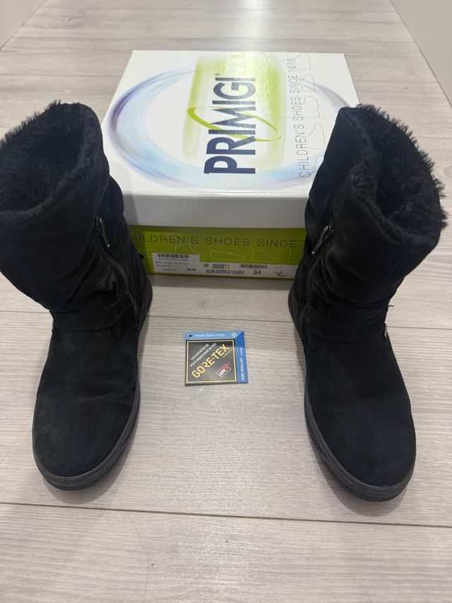 Botas Primigi Gore-Tex Negras Talla 34