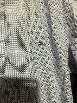 Camisa Tommy Hilfiger Azul y Blanca