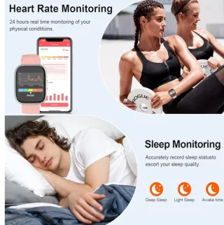 Smartwatch Rosa e Argento, per Bambina, Donna