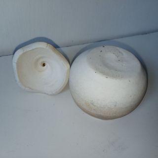 Joyero/Cajita de Porcelana Beige y Marrón