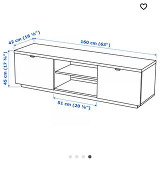 Mueble TV Blanco BYAS Ikea