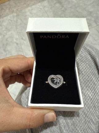 Anillo Pandora Corazón con Circonitas