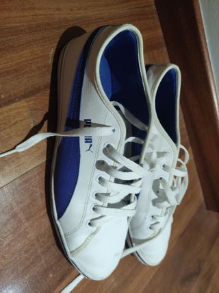 Zapatillas Puma Blancas y Azules