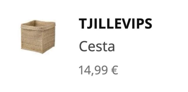 Cestas de Yute Ikea Tjillevips (4 uds)