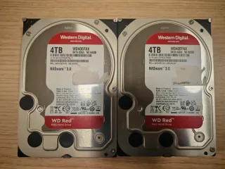 2x WD Red 4TB NAS HDD (8tb)
