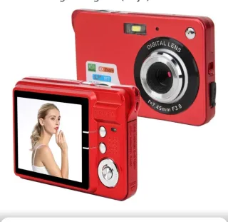 Cámara Digital 18MP Full HD Roja