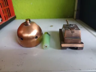 Lote 2 mecheros: calavera y tanque