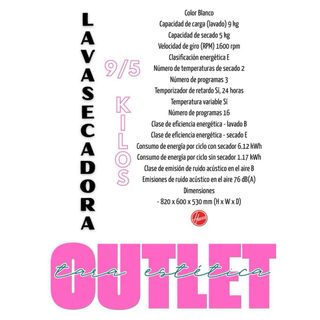 LAVASECADORA DE ENCASTRE HOOVER 9/5Kg INVERTER