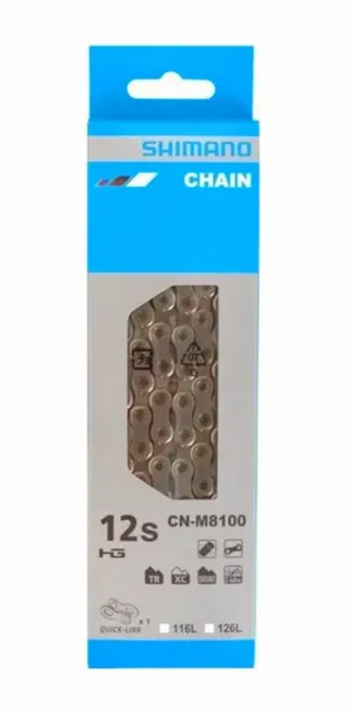 Cadena Shimano XT 12V CN-M8100 126 eslabones NUEVA