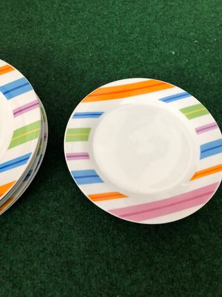 Juego 9 Platos Gerimport Porcelana