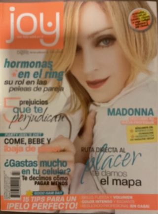 Revista Joy Madonna año 2008 hecha en Peru