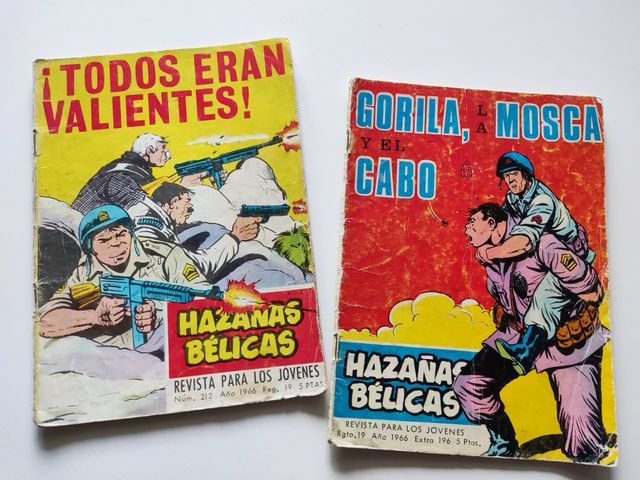 Lote 3 Tebeos Hazañas Bélicas/Gorila 1966-1978
